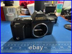 Canon T70 Film Camera And Lenses Combo! With Rare Vintage Canon Fanny Pack Canon T70 Film Camera And Lenses Combo! With Rare Vintage Canon Fanny Pack