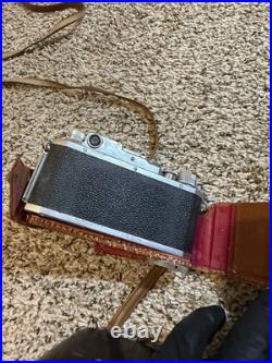 Canon Vintage Rangefinder Camera + 35mm Classic Lens with Brown Leather Case