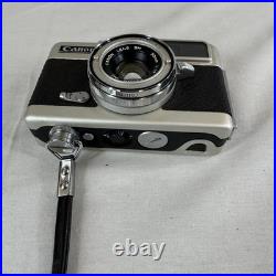 Canon demi EE17 Compact Film Camera Silver Black 30mm Lens Vintage Design