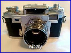 Carl Zeiss Ikon Contax IIIa 35mm Film Camera with Sonnar 50mm F/1.5 lens 2 Issues