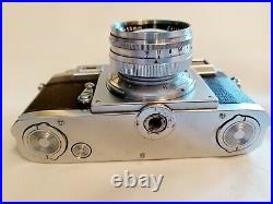 Carl Zeiss Ikon Contax IIIa 35mm Film Camera with Sonnar 50mm F/1.5 lens 2 Issues