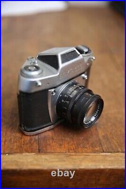 Carl Zeiss Jena Biotar 5.8cm f/2 Lens on Exakta 500 Mount Film Camera Vintage