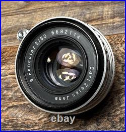 Carl Zeiss Jena Pancolar 50mm f/2 2/50 Exakta mount vintage camera lens 6682114