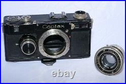 Classic Zeiss Contax I 35mm rangefinder camera with 5cm f2.8 Tessar lens & Hood