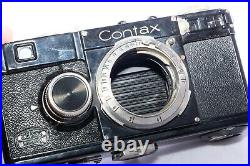 Classic Zeiss Contax I 35mm rangefinder camera with 5cm f2.8 Tessar lens & Hood