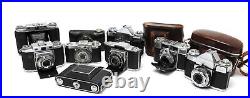 Collection of 9 x vintage Zeiss cameras not tested
