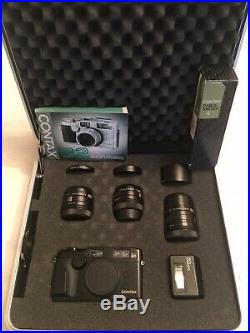 Contax G2 Millenium Kit Black with 28mm 45mm 90mm Lenses + TLA 200 Flash