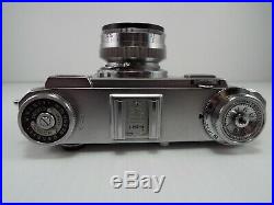 Contax Ragefinder Camera by Zeiss Ikon with 50mm Sonnar Lens and Case