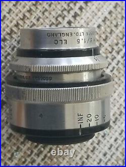 Cooke Kinic Taylor Hobson 1 Inch f/1.5 C Mount Vintage Camera Lens No 333219