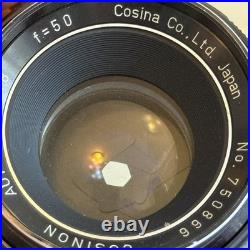 Cosina Cosinon Auto 50mm f/1.8 Vintage Lens M42 Mount + Sony E Adapter Japan