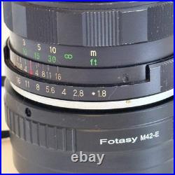 Cosina Cosinon Auto 50mm f/1.8 Vintage Lens M42 Mount + Sony E Adapter Japan