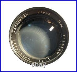 Dia Dianon Kashimura Photography Lens 105mm 12.5 Japan? Vintage Camera