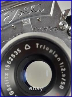 EXA Jhagee Dresden, Lens TESTED! TRIOPLAN Meyer Optik Görlitz 2.9/50mm RED V