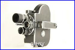 EXC+3 in Genuine CaseBOLEX H16 16mm movie camera + 3 Kern Lenses from JAPAN