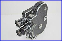 EXC+5 BOLEX H16 Reflex REX-3 16mm Movie Camera Cine Nikkor 13,25,50Lens FromJP