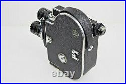 EXC+5 BOLEX H16 Reflex REX-3 16mm Movie Camera Cine Nikkor 13,25,50Lens FromJP