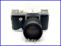 EasyBuy FM 35mm Analog SLR Camera Kit with Pentacon 200mm f/4 Lens Silber Gut