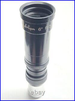 Elitar Soligor 6 Inch f/3.5 Vintage C Mount Camera Lens No Y1154 Clean