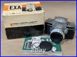 Exakta Exa Vintage Camera with 35mm f/3.5 a schacht Travenar R ULM Lens withbox Exakta Exa Vintage Camera with 35mm f/3.5 a schacht Travenar R ULM Lens withbox