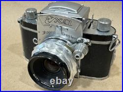 Exakta Exa Vintage Camera with 35mm f/3.5 a schacht Travenar R ULM Lens withbox