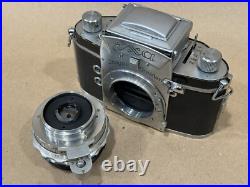 Exakta Exa Vintage Camera with 35mm f/3.5 a schacht Travenar R ULM Lens withbox