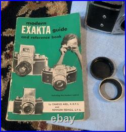 Exakta VX Ihagee Dresden 35mm Camera Withmultiple lenses Untested
