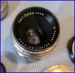 Exakta VX Ihagee Dresden 35mm Camera Withmultiple lenses Untested