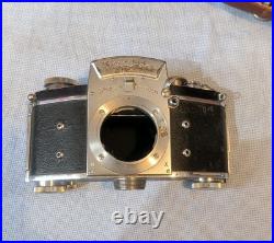 Exakta VX Ihagee Dresden 35mm Camera Withmultiple lenses Untested
