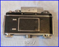Exakta VX Ihagee Dresden 35mm Camera Withmultiple lenses Untested