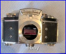 Exakta VX Ihagee Dresden 35mm Camera Withmultiple lenses Untested