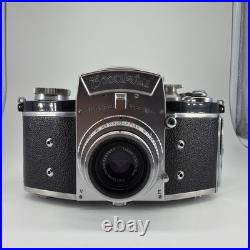 Exakta VX Ihagee Dresden 35mm Camera with Carl Zeiss Tessar F3.5 50mm READ
