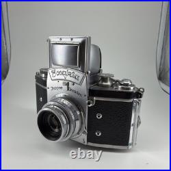 Exakta VX Ihagee Dresden 35mm Camera with Carl Zeiss Tessar F3.5 50mm READ