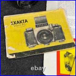 Exakta Varex IIb Vintage SLR Camera Carl Zeiss Jena Biotar Lens With extras