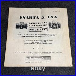 Exakta Varex IIb Vintage SLR Camera Carl Zeiss Jena Biotar Lens With extras