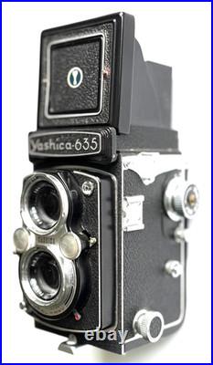 Excellent Vintage Yashica 635 Twin Lens Copal MXV Reflex Film Camera & Case Excellent Vintage Yashica 635 Twin Lens Copal MXV Reflex Film Camera & Case