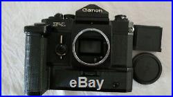 F-1 F1 Scarce Canon Film 35mm Camera P Winder No Lens Vintage Nice Used Works
