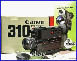 FILM TESTED Boxed Canon 310XL FAST f/1.0 Lens Super 8 Movie Camera READY to USE