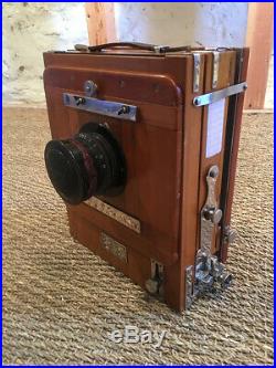 FKD 13x18cm USSR Russian Old Road Wooden Camera + Lens