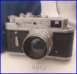 Film Camera Zorki 4 35mm Jupiter 8 f2/50 Lens Vintage Rangefinder Camera USSR