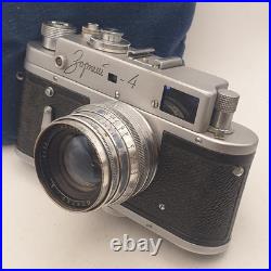 Film Camera Zorki 4 35mm Jupiter 8 f2/50 Lens Vintage Rangefinder Camera USSR