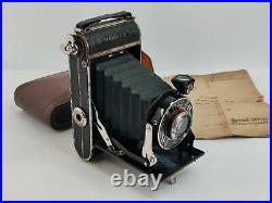 Folding Camera Noris Lens Steinheil Munchen Actinar 14,5 f = 10.5 cm Vintage