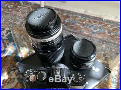 Fujifilm X-T30 26.1MP Mirrorless Camera Black with 2 vintage lenses & adapter