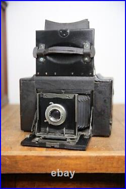 GRAFLEX 3A Camera with Wollensak f/4.5 101mm Lens Rapax Shutter Antique Vintage