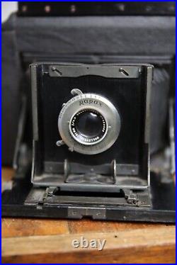 GRAFLEX 3A Camera with Wollensak f/4.5 101mm Lens Rapax Shutter Antique Vintage