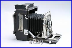 GRAFLEX CROWN GRAPHIC 4X5 CAMERA With OPTAR 135MM F/4.7 LENS