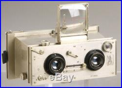 Gallus De Luxe stereo 6x13cm French plate camera Hermagis Magir brass lenses