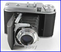 Germany Voigtlander Perkeo II 6x6 Film Camera Color Skopar 80mm f3.5 Lens & Case