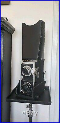 Gowlandflex 4 x 5 TLR Camera Mint- Condition With Finder, Lenses, Hood