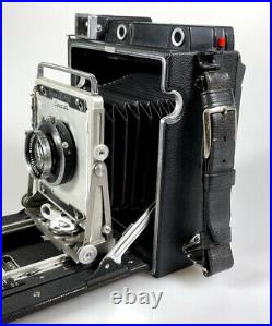 Graflex Crown Graphic Pacemaker 4x5 Camera Xenar 135mm F4.7 Lens Mint In Box