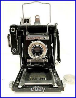 Graflex Miniature Speed Graphic 2 1/4 X 3 1/4 Camera With 101mm f/4.5 Ektar Lens